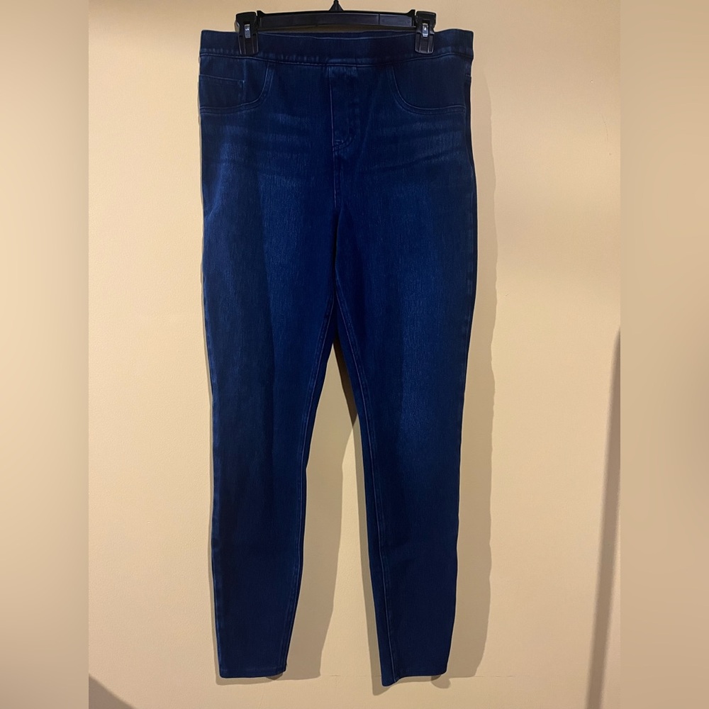SPANX Blue Skinny Jeans Classic Fit